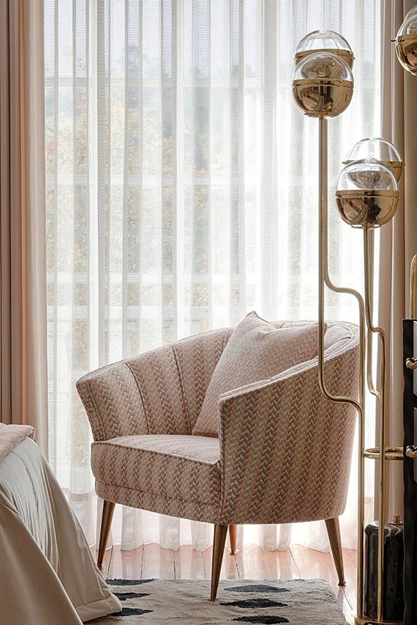 Aldeco Полосатая обивочная ткань Bloom sun-id-1345089 - Вид №9