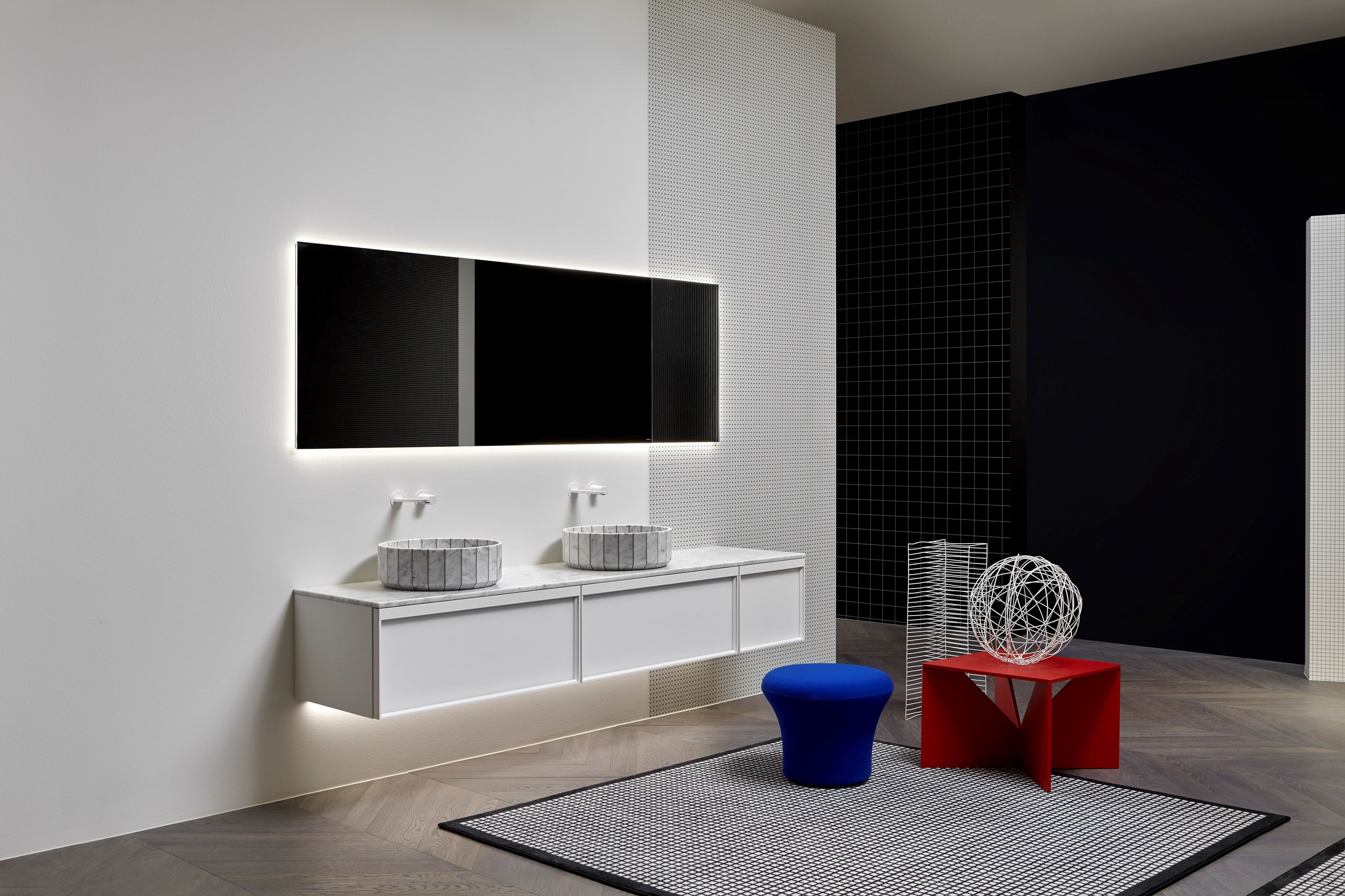 Зеркало со встроенным настенным освещением Antoniolupi DISTINTO ARCH-00123749 - Вид №2