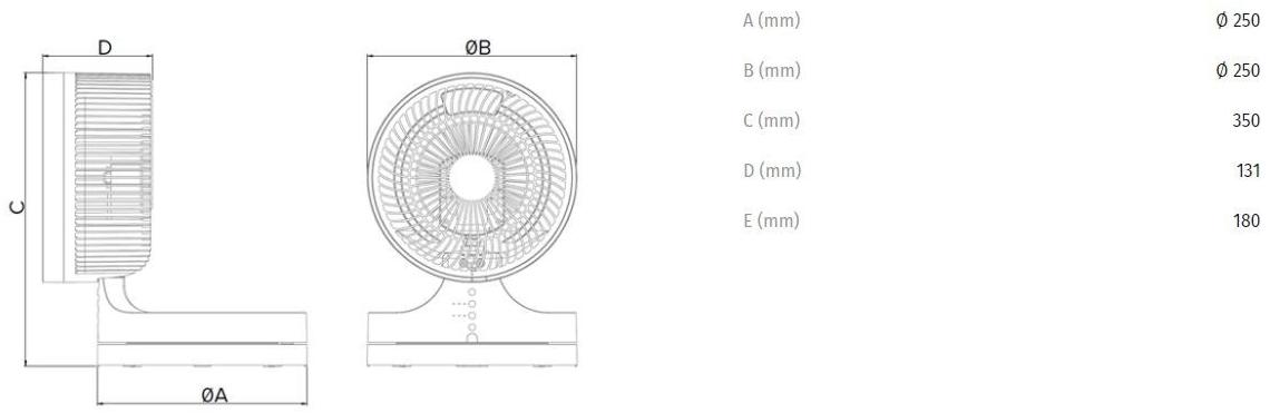 Vortice Настольный вентилятор Nordik vent 60445 - Вид №3