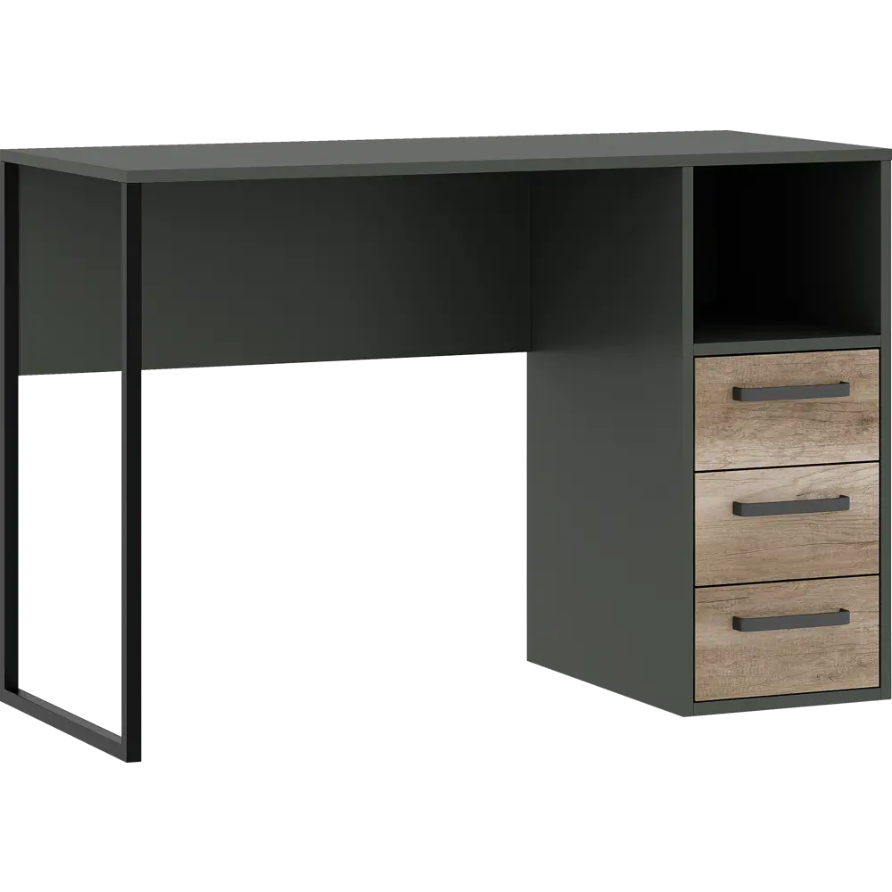 Стол письменный 110x75x50 см ЛДСП цвет графит/дуб каньон Santreyd STLM-2129753 - Вид №1