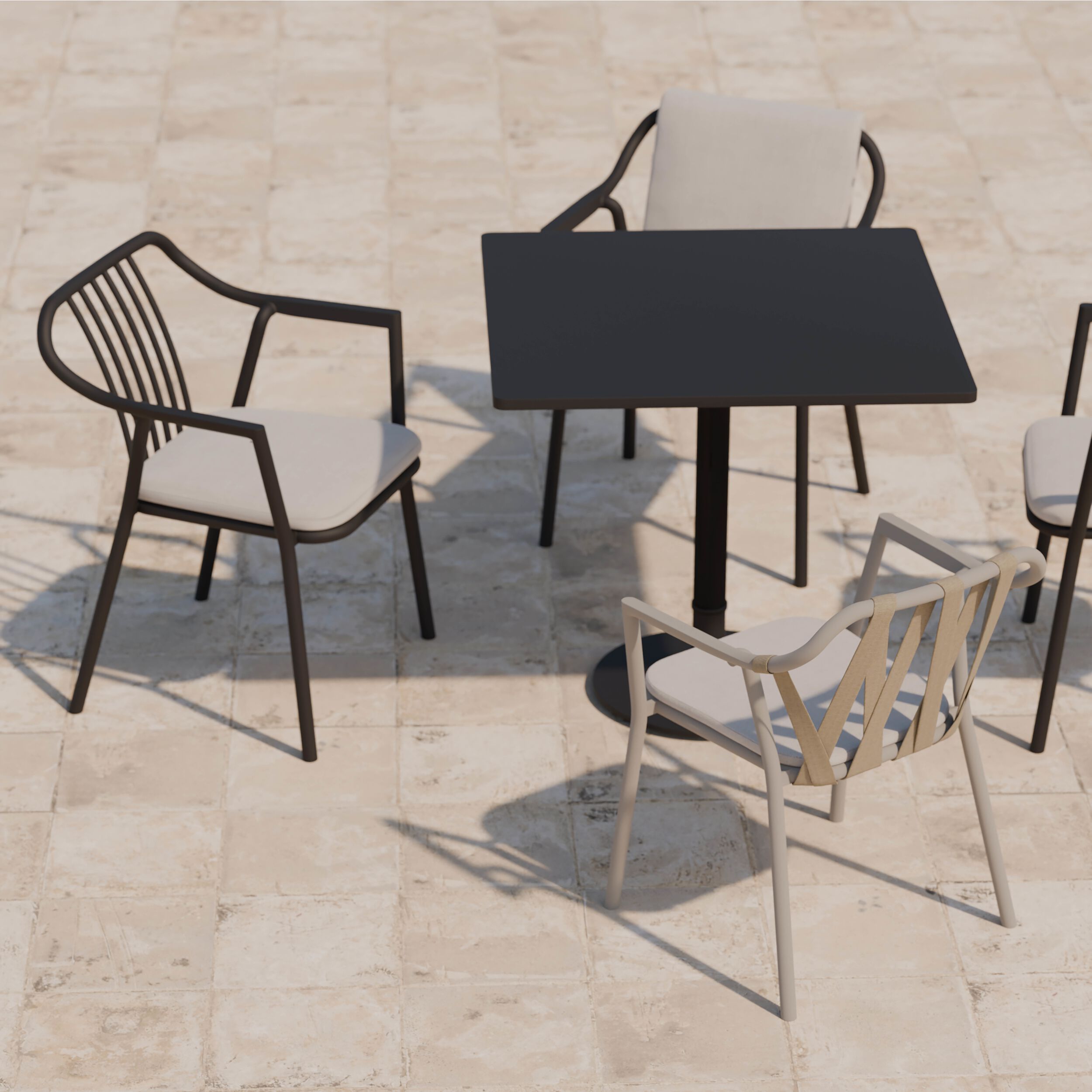 Алюминиевый садовый стул с подлокотниками YAAZ Monte ARCH-00033490 - Вид №3