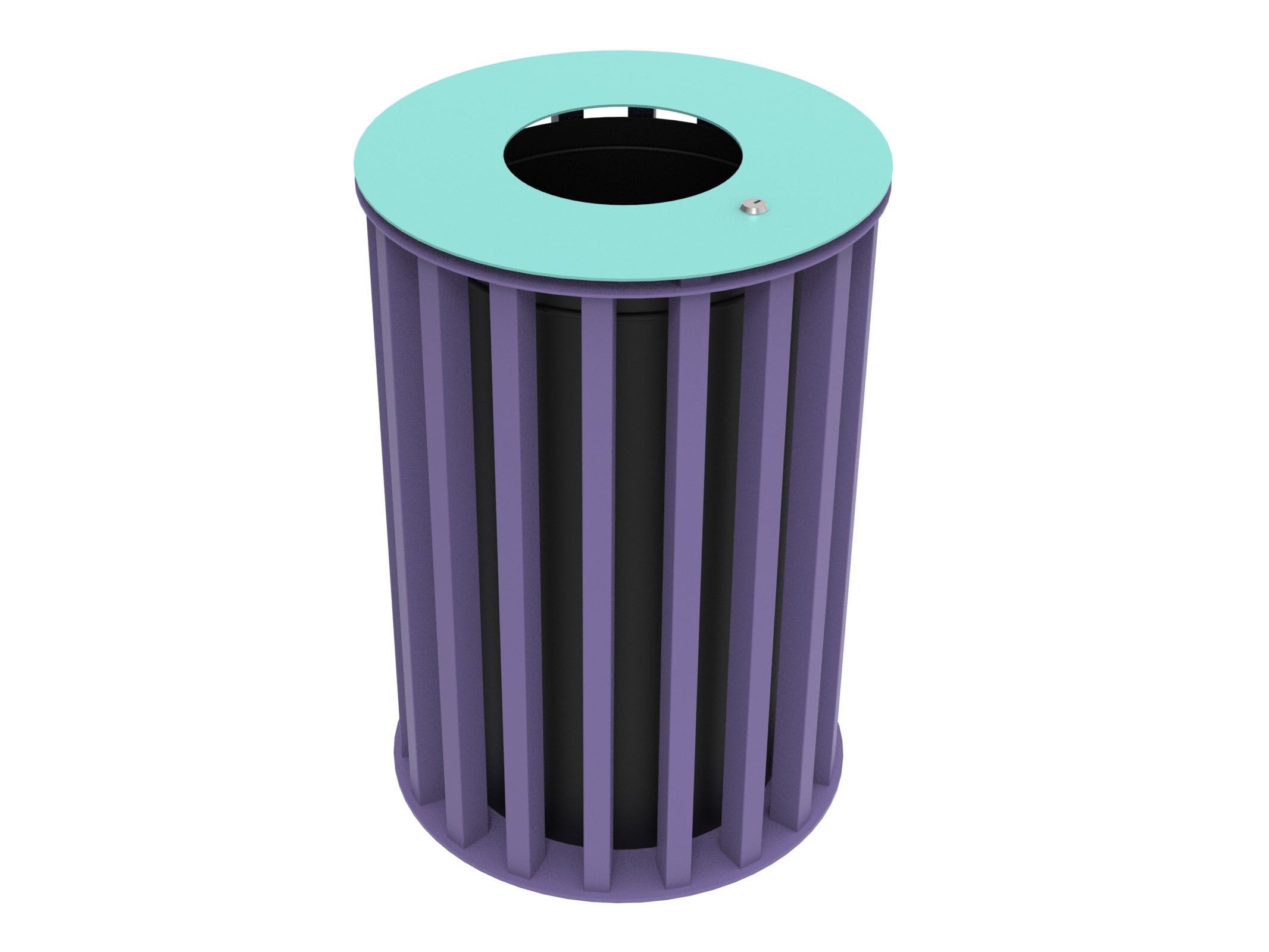 Оцинкованная стальная корзина для мусора с крышкой Lazzari Динамо ARCH-00087800 - Вид №53