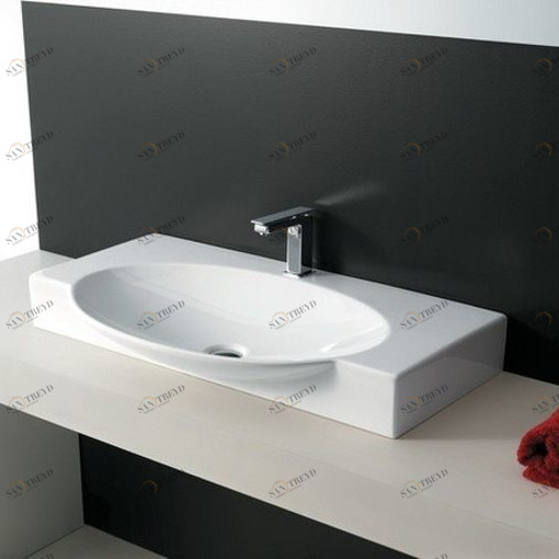 SWL001 Подвесная раковина настенная овальная ArtCeram  белая 