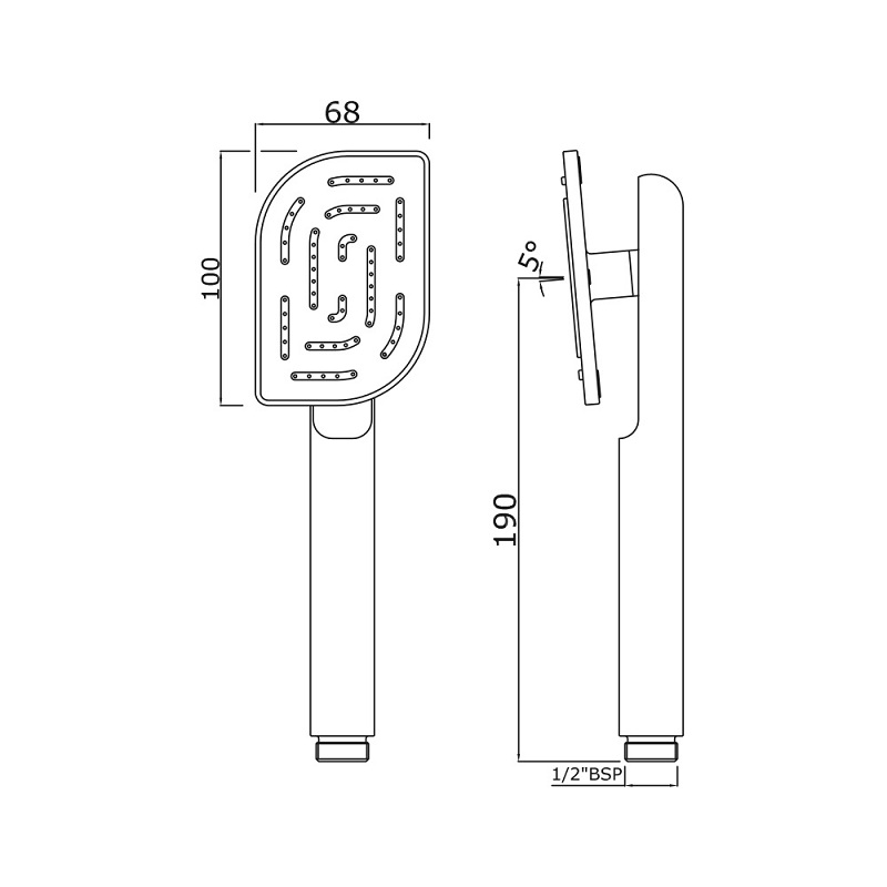 HSH-CHR-85537 Душевая лейка Jaquar Maze Santreyd - Вид №1