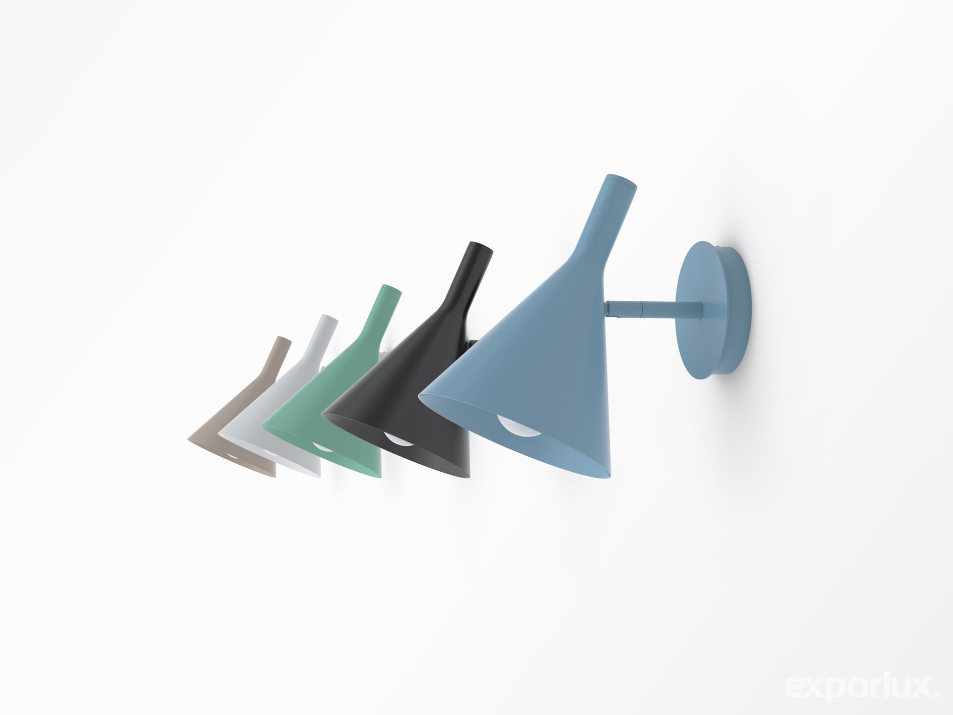 Термокрытая алюминиевая регулируемая настенная лампа Exporlux OZ PA ARCH-00044398 - Вид №1