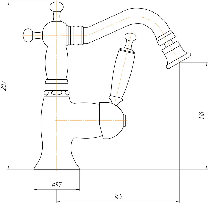 19082 Смеситель Migliore Oxford - Вид №1