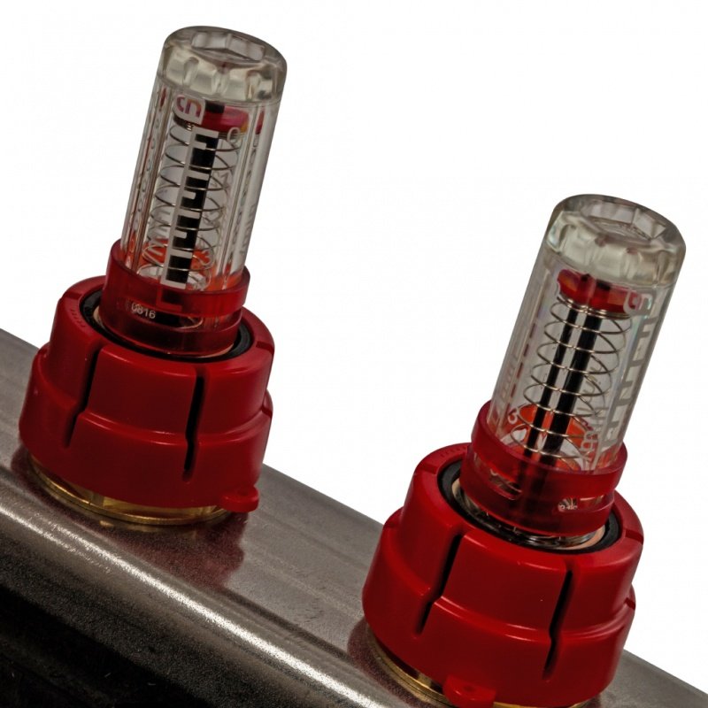 Коллектор нерж в сборе 7 выходов с расходомерами STOUT SMS0907000007 - Вид №1