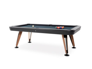 Стальной и ироко крытый бильярдный стол