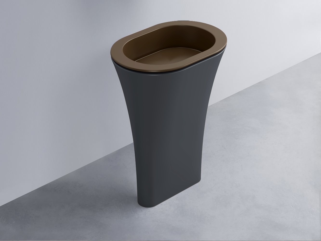 AMLA65-CA+AMPILO-CA+AMCOLO-BA Раковина Amedeo Ovale отдельностоящая cielo Enjoy + Amedeo Ceramica Cielo