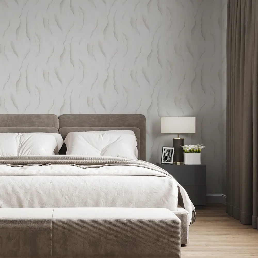 Обои флизелиновые Palitra Home Benua белые 1.06 м HC72401-11 89427526 STLM-2042936 - Вид №4