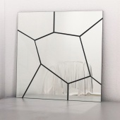 Зеркало большое квадратное черное "Слоу-1" GRAUM ДИЗАЙНЕРСКИЕ 304103 Черный  - Вид №1