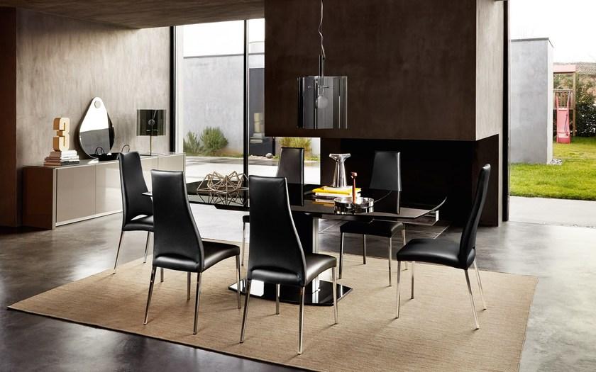 Calligaris Мягкое кожаное кресло  Cs/1368-gu  - Вид №4