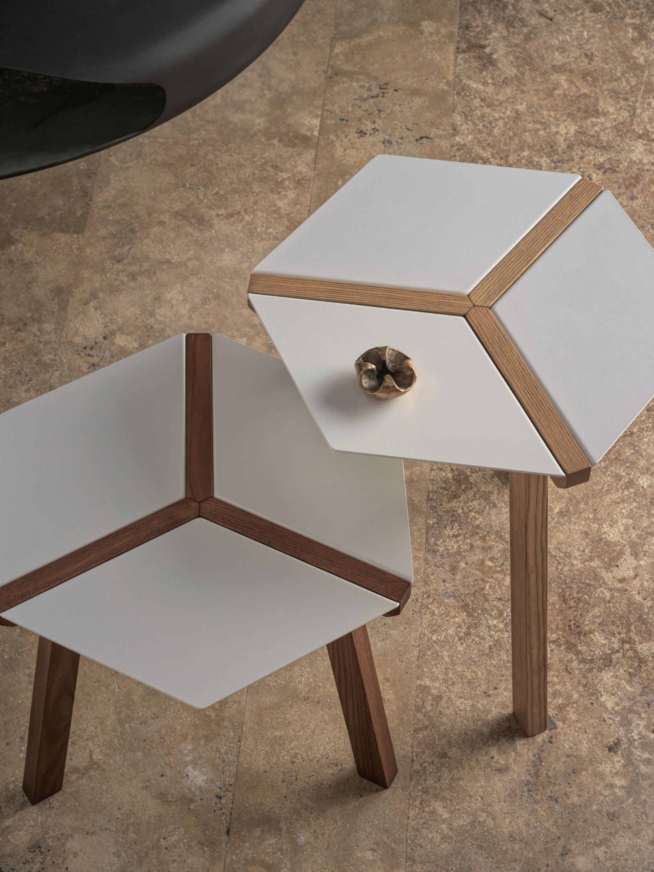 Шестигранный стол из стали и дерева Bontempi Casa ESA ARCH-00048484 - Вид №3