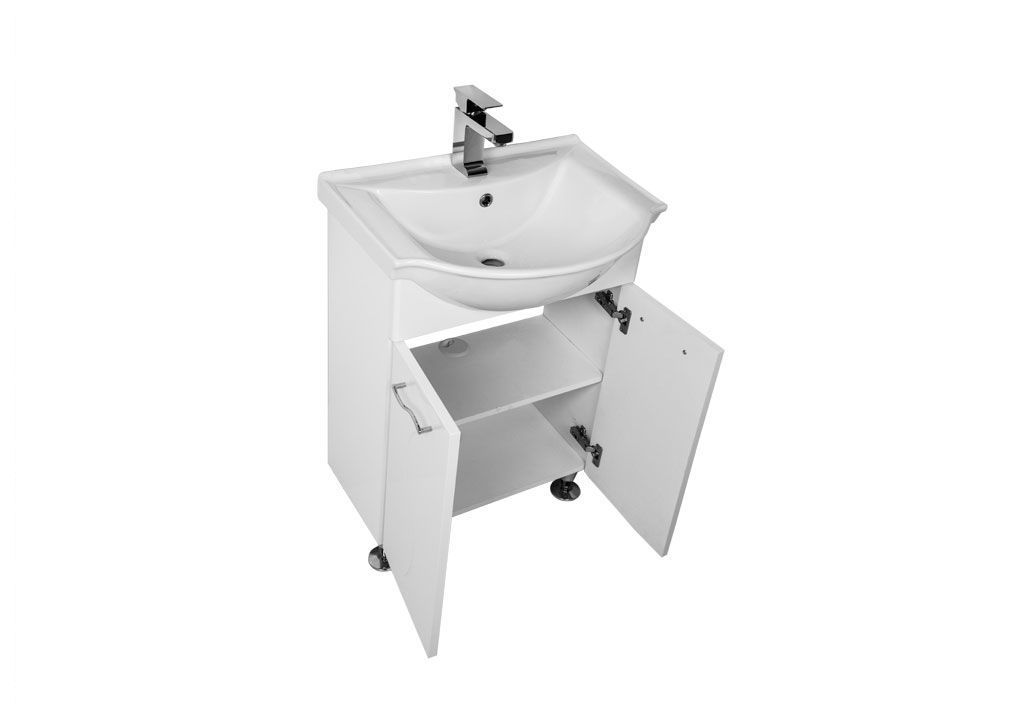 Тумба с раковиной Aquanet Моника 60 белый 0018676900183022 - Вид №3