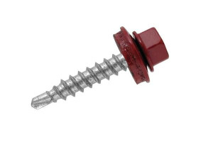 15559543 Кровельный саморез по металлу 4,8х19 RAL 3005 400шт 10431 Daxmer