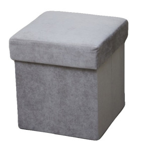 90822333 Пуф Xf-09 38x38x38 см цвет серый STLM-0398087 OCTOBER HOME