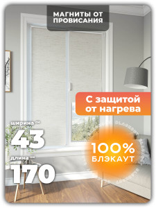 90069602 Рулонная штора 75004 170х43 см. Бежевый Блэкаут Бежевый STLM-0100872 EVOLI