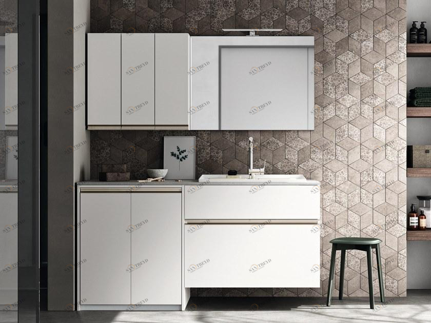 Cerasa Постирочный шкаф с раковиной для стиральной машины Regola sun-id-1460632