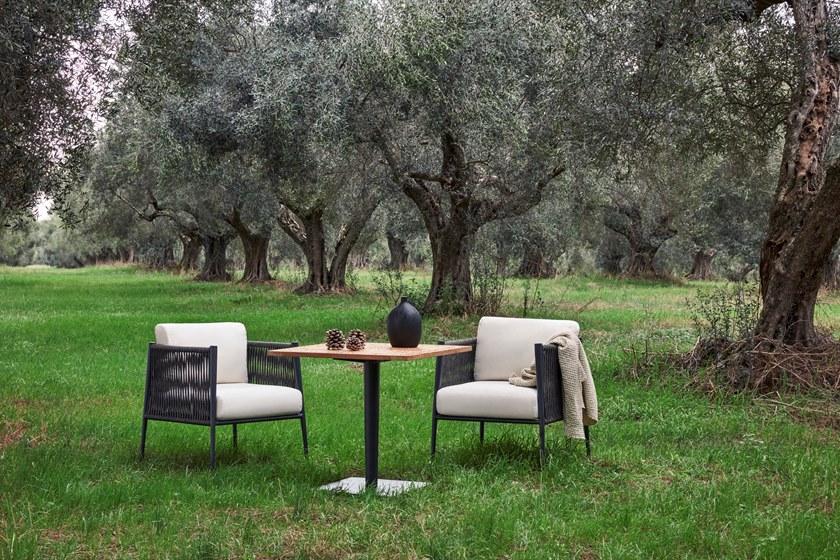 Unopiù Садовое кресло из алюминия и полиолефиновой веревки Luce Lunpog - Вид №6