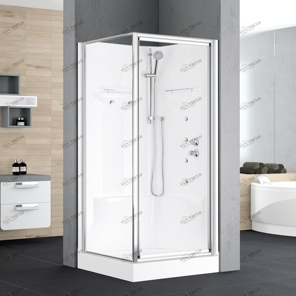 Novellini. Душевая кабина 80x80 см GF HYDROMASSAGE без крыши ALBA ALBGF80M11B