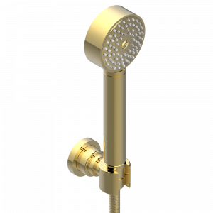 U6G-52A Душ ручной стильный встраиваемый в стену, шланг и стационарный кронштейн Thg-paris Beyond crystal с хрусталём цвета "Аквамарин" Золото