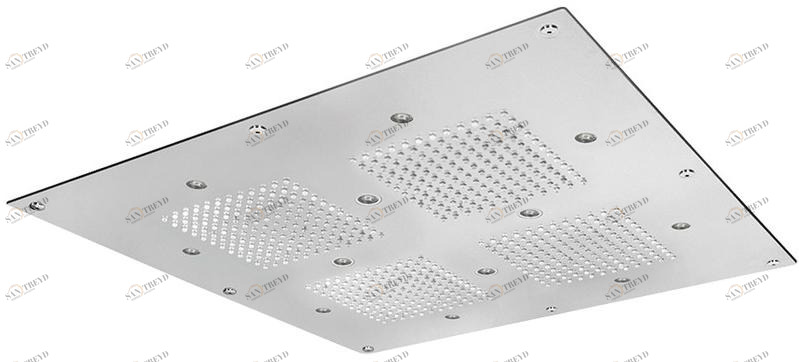 Rubinetterie Mariani Встроенная светодиодная лейка для душа с хромотерапией Cromoterapia Sq0-l3