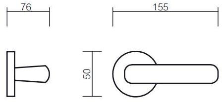 Pasini Ручка из латуни на розетке  3291  - Вид №1