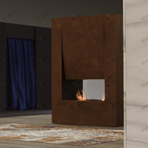Камин двухсторонний на биоэтаноле CANTOB144H Antonio Lupi CANTO DEL FUOCO встраиваемый Antoniolupi