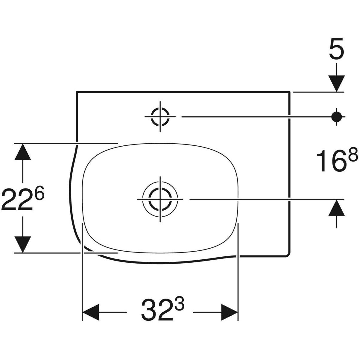 Мытье рук в витрине с переливом Geberit фантазия ARCH-00009412 - Вид №1