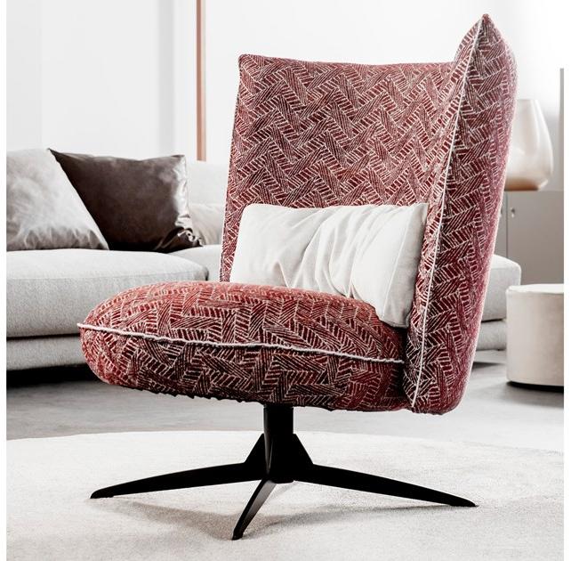 Liu Jo Living Collection Кресло с обивкой из ткани с 4 спицами Urban fan Ibk - Вид №1