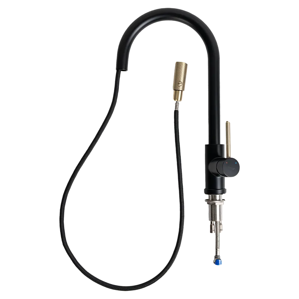 Смеситель для кухни Vidage Арно общая высота 42 см цвет черный STLM-2133923 - Вид №4