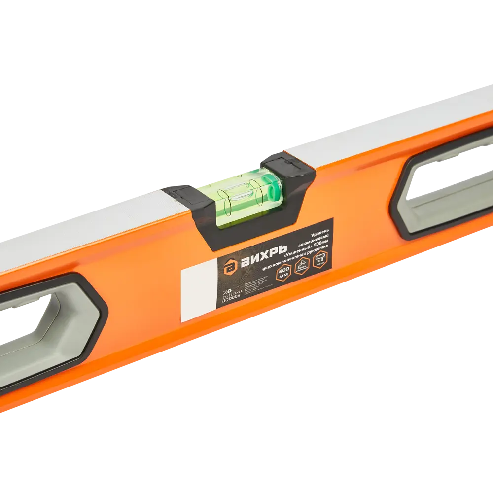 ВИХРЬ Усиленный алюминиевый уровень 800 мм с магнитной системой и зеркальным отражателем 85582848 STLM-0064241 - Вид №2