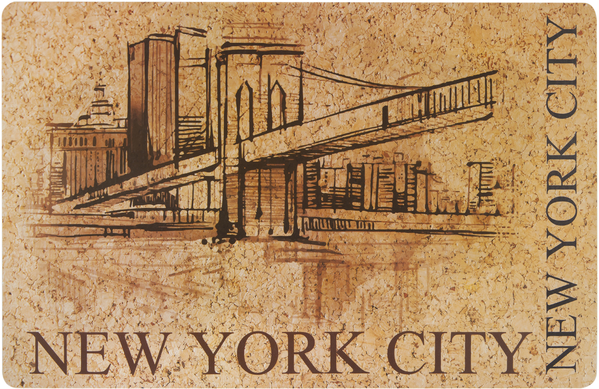 83630709 Салфетка New York пробка 44х28.5 см STLM-0043000 REMILING