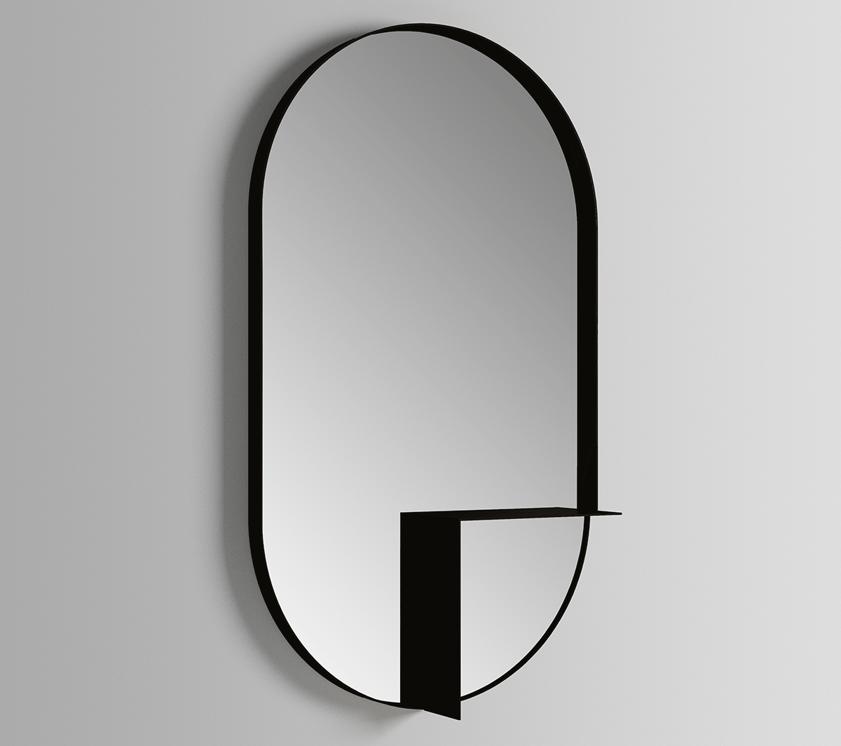 Ex.T Nouveau Shelf Mirror Настенное зеркало с полкой EXNOUSPOVAL/NE