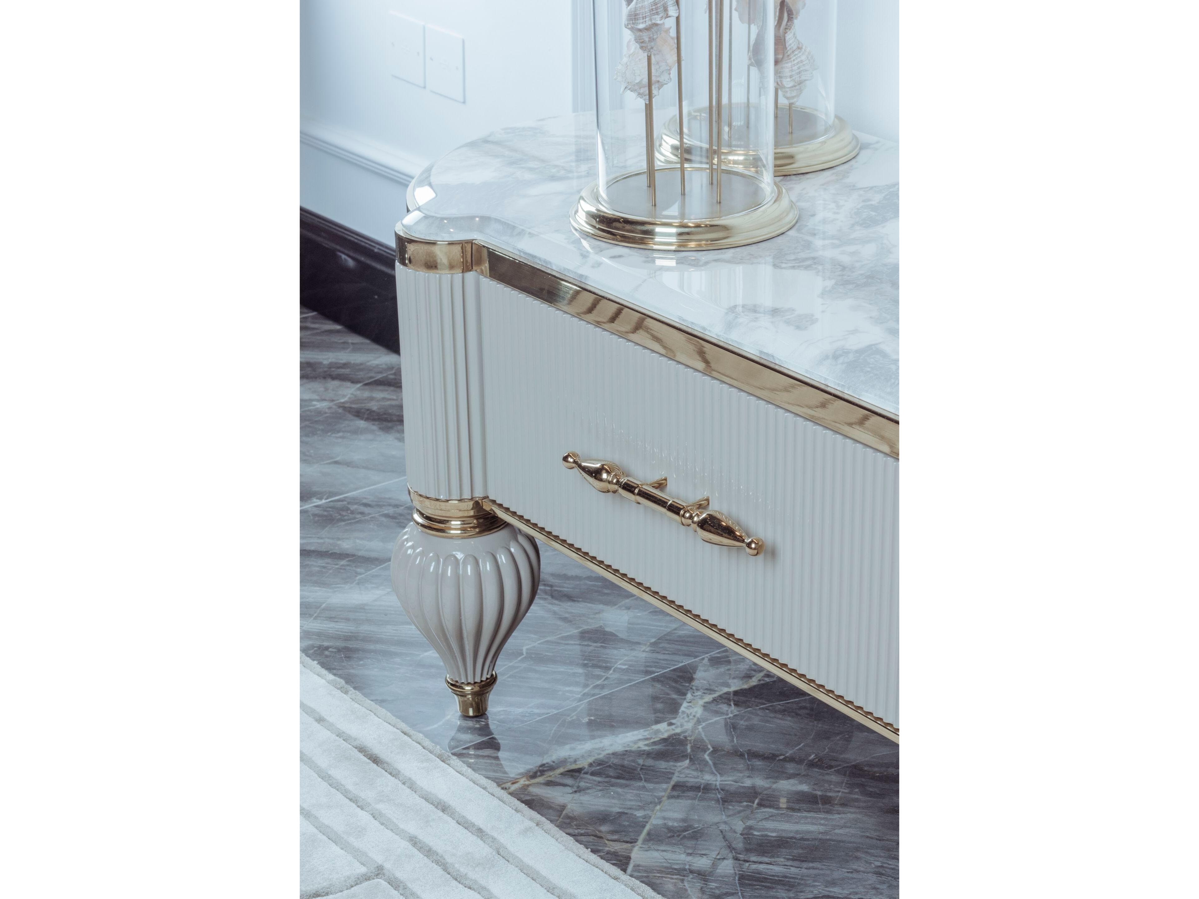 Низкий шкаф для телевизора с ящиками Zebrano Elsiyum ARCH-00106122 - Вид №2