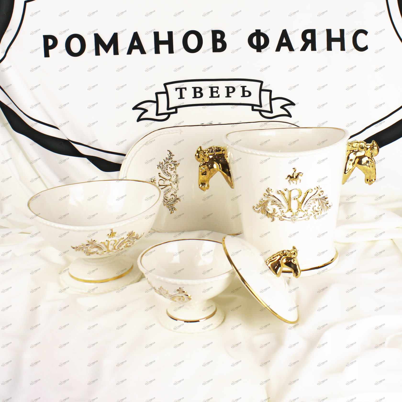 Винный набор (4 предмета) Зеленый PROVANSFAIENCE sun-id-994462