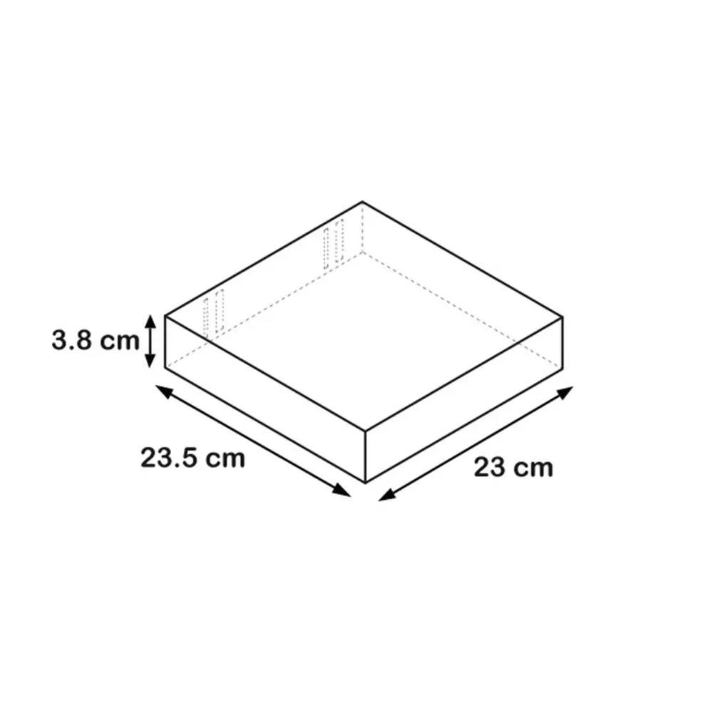 Полка мебельная прямая 23x23.5x3.8 см МДФ цвет голубой 81898802 STLM-2120501 SPACEO  - Вид №4
