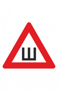 68796 Знак "Шипы"  Знаки для автомобиля размер 200 х 200 мм