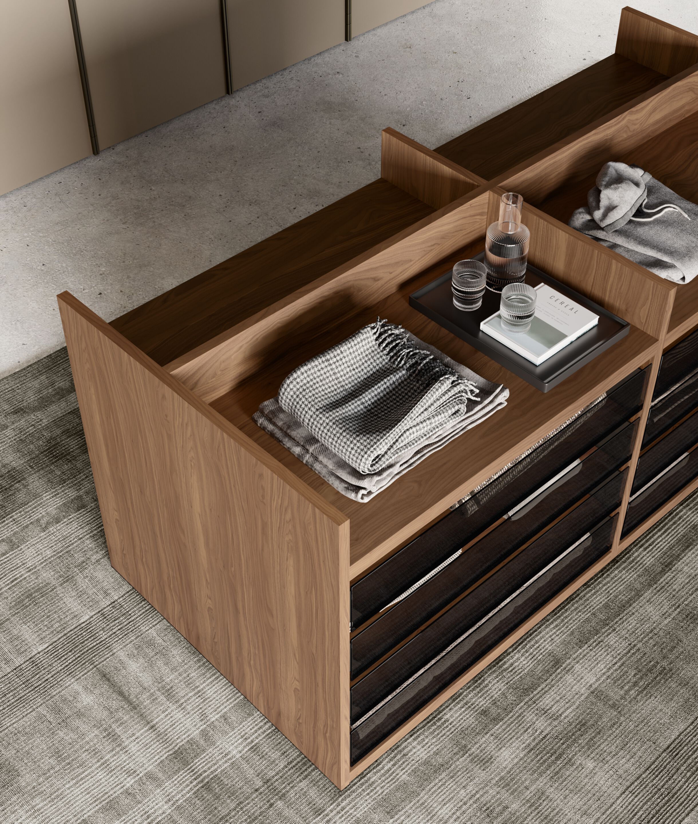 Модульный шкаф со стеклянной раздвижной дверью Dall'Agnese Wardrobe Collection ARCH-00067553 - Вид №4