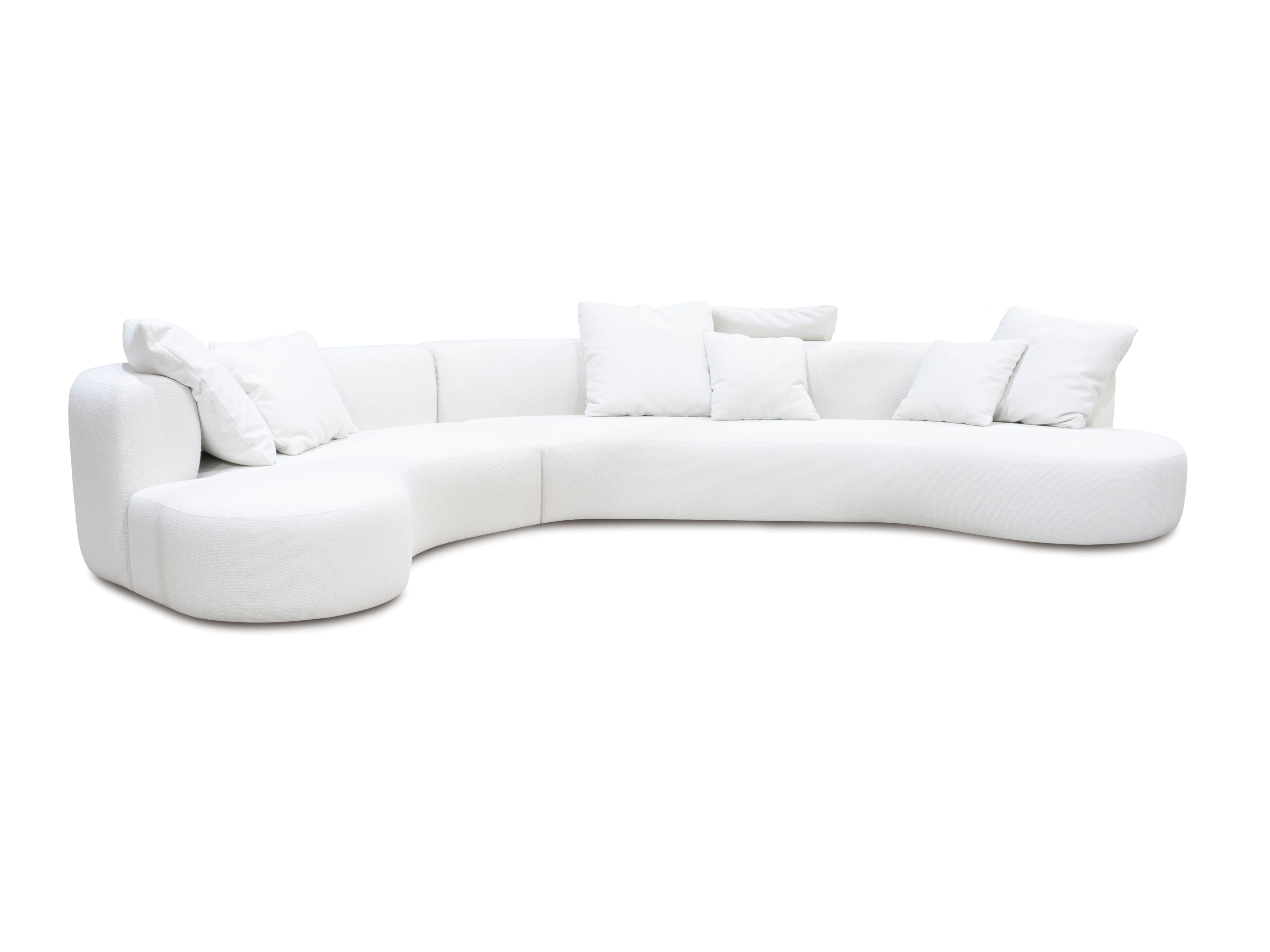 Изогнутый двухсторонний диван из ткани CREARTE COLLECTIONS LAB ORGANIC GAMMA ARCH-00065282