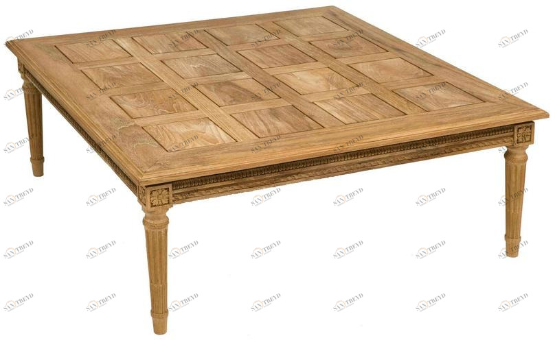 ASTELLO Квадратный садовый столик из тика Gardénia GARDENIA sun-id-1511618