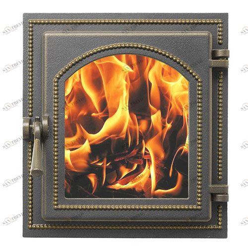 Дверка каминная Везувий 270 (бронза) 4350