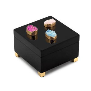 600730-90 ABHIKA КОРОБКА KRIZIA STONES BLACK