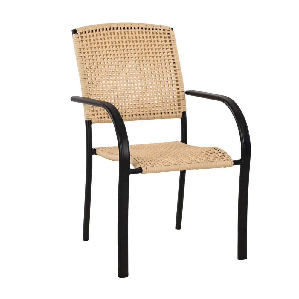 Стул Brut 56x57x81 см сталь черно-бежевый 88586766 STLM-2173406 Santreyd 