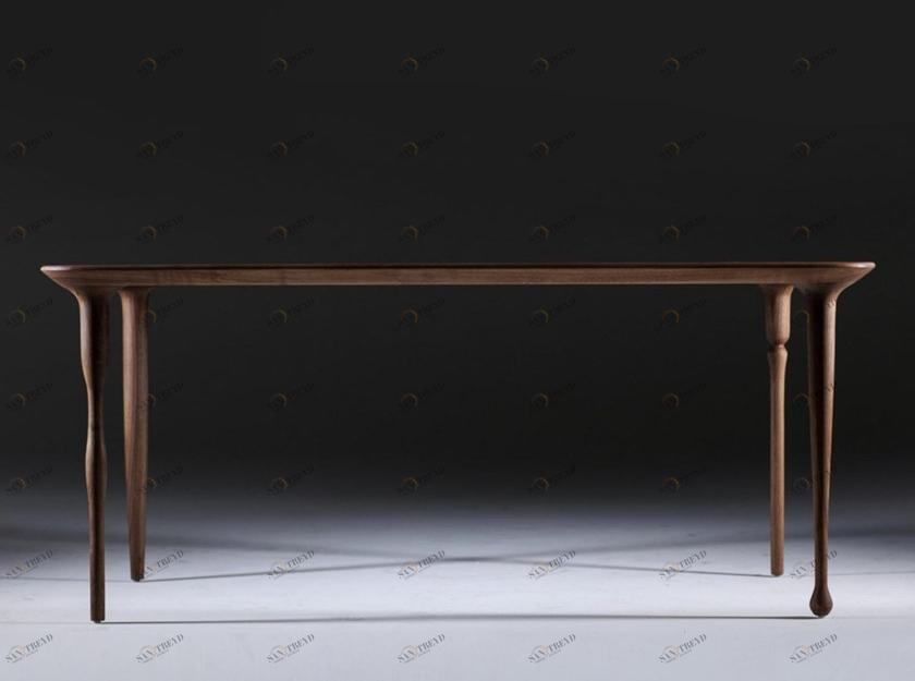 Artisan Прямоугольный обеденный стол из массива дерева  Dtpaxxyy 