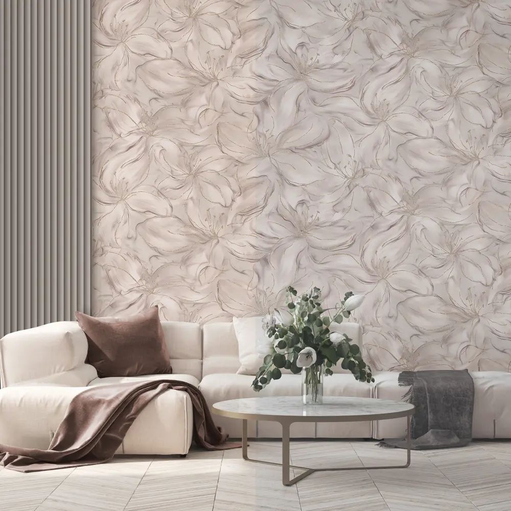 Обои флизелиновые Wallsecret Blanche бежевые 1.06 м 8935-26 STLM-2097008 - Вид №6