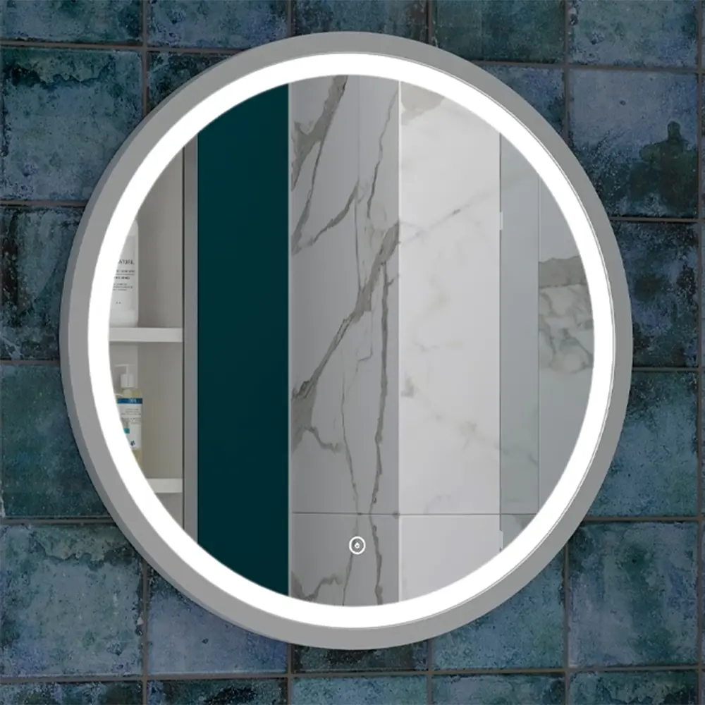 91661080 Зеркало для ванной Soul of calypso Style white ЗЛП789 с подсветкой 60x60см STLM-0978240