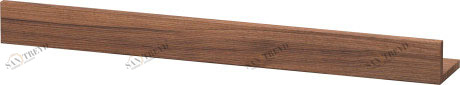 DS791107979 Полка DuraStyle #DS7911 600 - 1800 x 130 мм Орех натуральный, декор Duravit