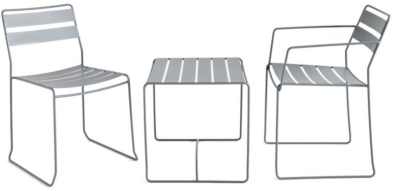 iSimar Садовый столик квадратный из стали Portofino 8004 - Вид №4