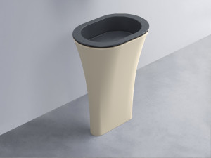 AMLA65-BA+AMPILO-BA+AMCOLO-LN Раковина Amedeo Ovale отдельностоящая cielo Enjoy + Amedeo